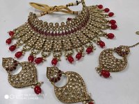 Heavy Kundan Bridal Choker Necklace Set