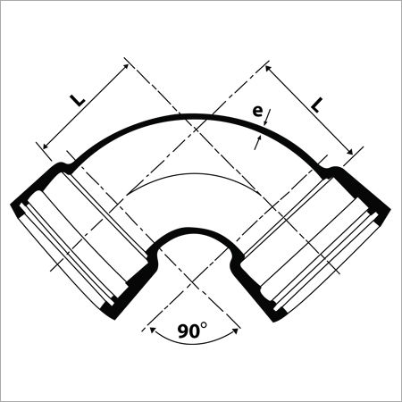 Cast Iron 90 Degree Double Socket Bend