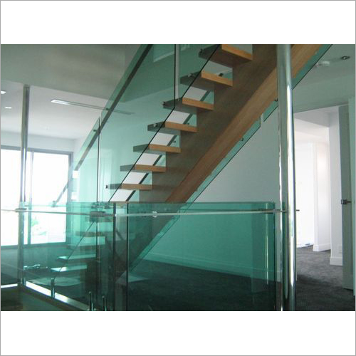 Staircase Railing Toughened Glass - 6-30mm Thickness, Polished Clear Finish | Water-Resistant, Edge-Protected, Easy Installation