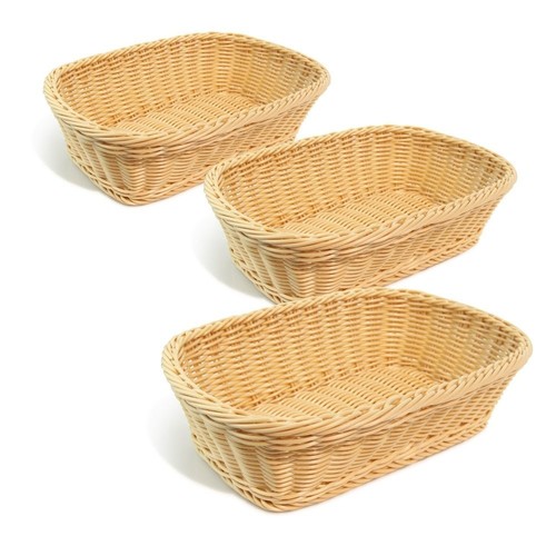PP Basket Oval, Round & Rectangle - Tan & Brown color