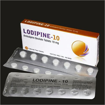 10 Mg Amlodipine Besilate Tablets Ingredients: Cardiovascular