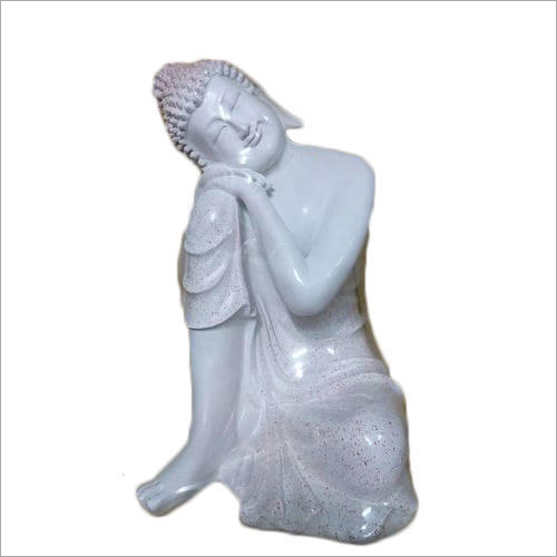 18 Inch Frp White Buddha Statue Application: Exterior Decor