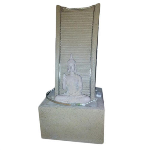 White 10 Kg Buddha Frp Fountain