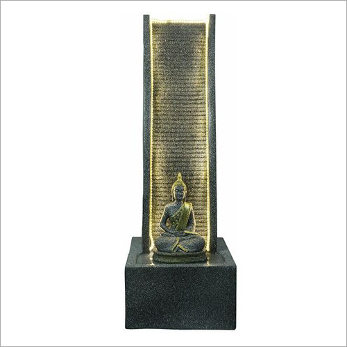 Black Frp Buddha Fountain