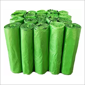 Green Biodegradable Cornstarch Bags