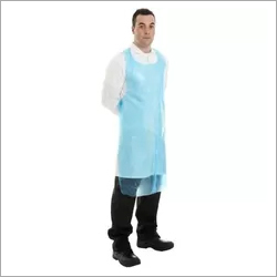 Light Blue Plastic Kitchen Apron
