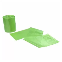 Green Plastic Food Bags on  Roll 