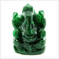Natural Green Ganesha Statue