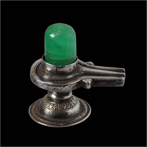 Sphatik Green Shiva Lingam