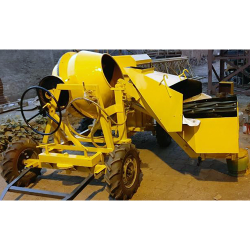Concrete Mixer With Hydraulic Hopper And Weighing System
