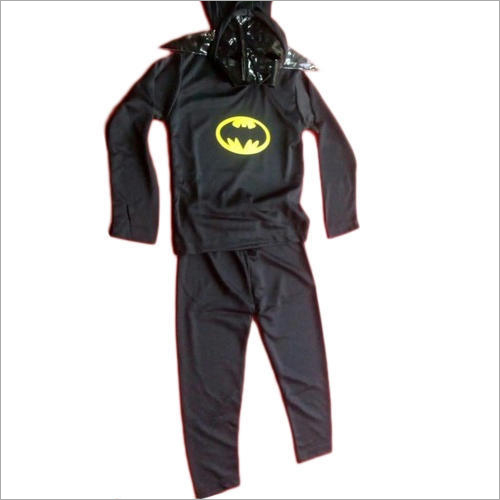 Batman Costume - Cotton and Satin Material, Customized Size for 5-9 Year Old Boys | Perfect for Rainy, Spring, Summer, and Winter Seasons