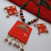 Fabric Fusion Necklace Set