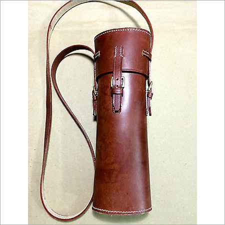 NEW WWII GERMAN LEATHER SNIPER SCOPE CASE Two-Tone Dark Brown