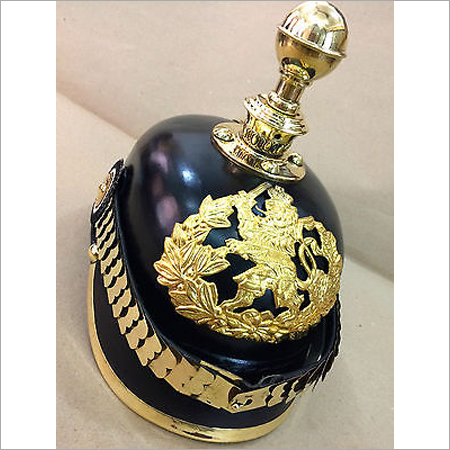 GERMAN LEATHER HELMET PICKELHAUBE HESSEN ARTILLERY
