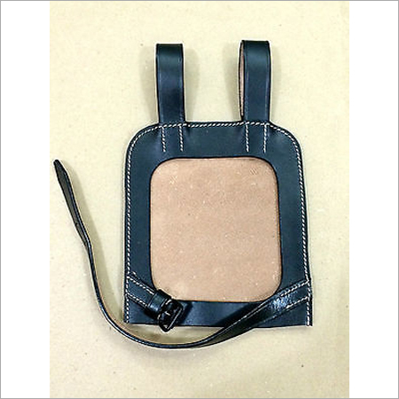 GERMAN WWII Leather SHOVEL COVER (Closed Back) BLACK