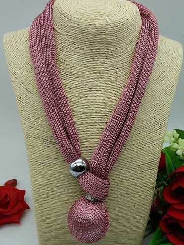 Fabric Net Necklace