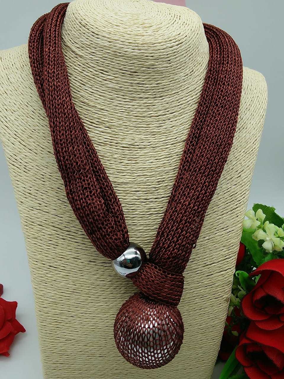 Fabric Net Necklace