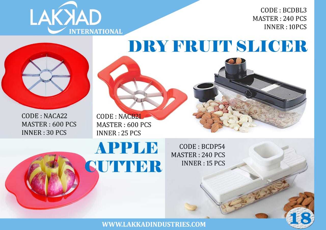 Dry Fruit Compact Plastic Cutter Slicer With Holder And Container