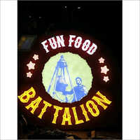 LED Electronic Sign Board - Stainless Steel, Customizable Dimensions | High Brightness, IP65 Rated, 220-440V, 50-60Hz, Elegant Round Design