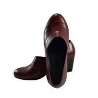 Crimson -black- Dark Blue Lady Formal Genuine Leather Shoes