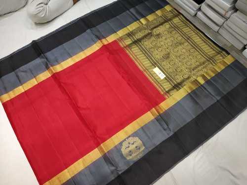 pure silk double warp side butta saree