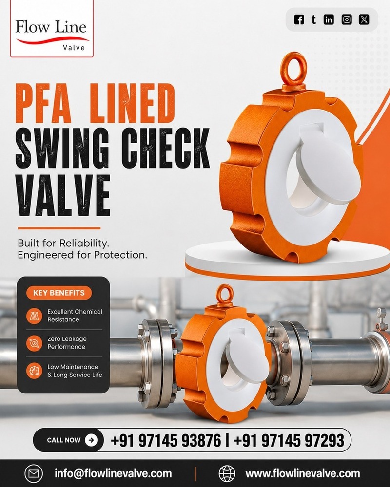 PTFE Lined Swing Check Valve