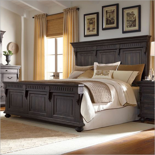 Wooden Double Bed Indoor Furniture