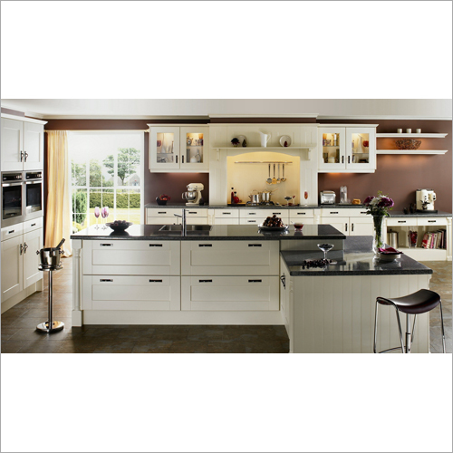 Open Wooden Modular Kitchen