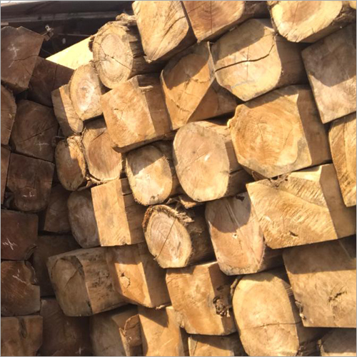 Brown Teak Logs