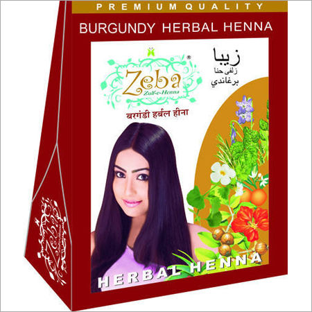 Burgundy Herbal Henna Mehndi Powder