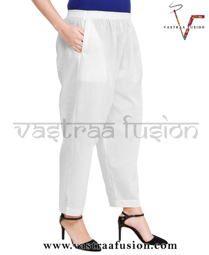 Ladies Ankle Length Cotton Pants
