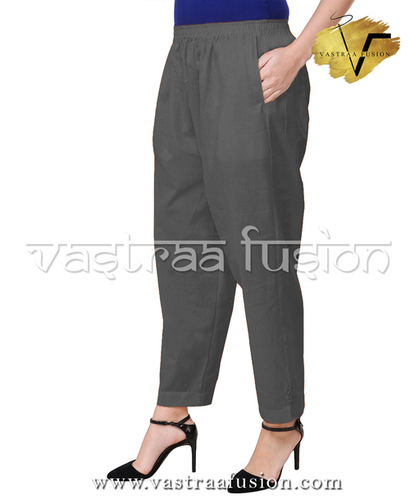 Ladies Ankle Length Cotton Pants