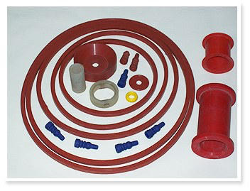 Red Silicone Rubber Moulded Products