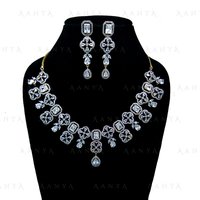 Immitation Jewellery AD Necklace Set
