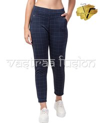 Ladies Jegging Pant - Cotton Flex, Xs To 5xl Size Range, Available In 25 Colors, Regular Fit For Casual & Festive Occasions, Washable, All-season, Plain Pattern