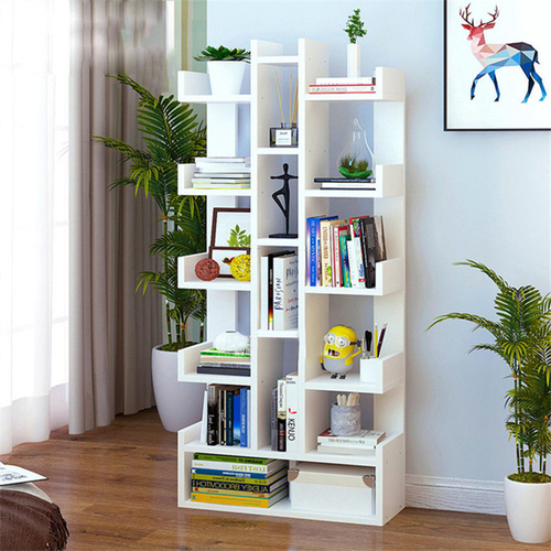 wooden bookshelf