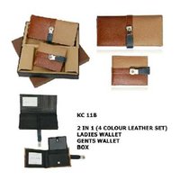 gent's and ladies leather wallet