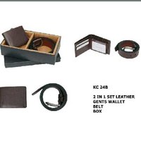 leather balts and wallet