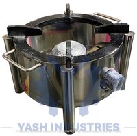 10 x 10 Stainless Steel Gas Bhatti Round