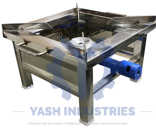 12 x 12 Stainless steel Gas Bhatti
