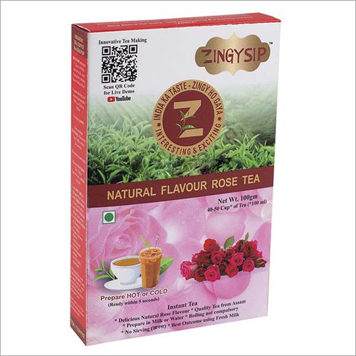 Powder 100 Gm Zingysip Instant Rose Tea