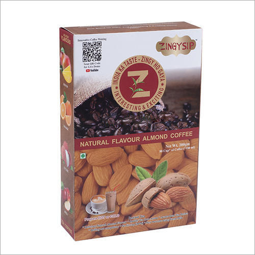 Organic 100 Gm Zingysip Instant Almond Coffee