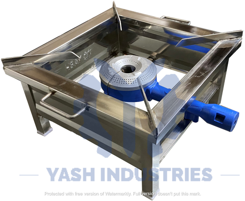 15 x 15 Stainless Steel Gas Bhatti