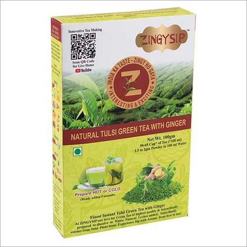 100 gm Zingysip Green Tea With Tulsi And Ginger