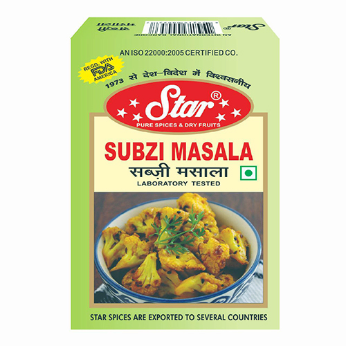 Sabzi Masala - Food Grade Blend, 100g & 500g | Ideal for Storage at Room Temperature, Perfect for Flavorful Vegetable Dishes