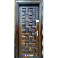 Ply Panel Door - Wood, 80x32 Inches, Brown Finish, 35mm Thickness | Modern Style, 40 Kg Weight, 1 Year Warranty