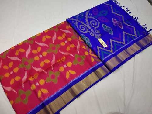 Pure Silk Ikkat Design Double Warp