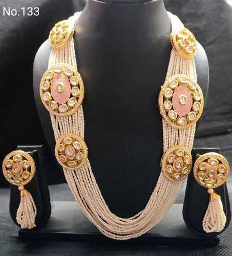 Moti Cut Rani Long Necklace Set