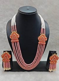 Crystal Long Necklace Set