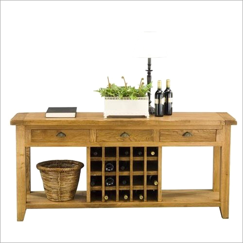 Wooden Storage Console Table